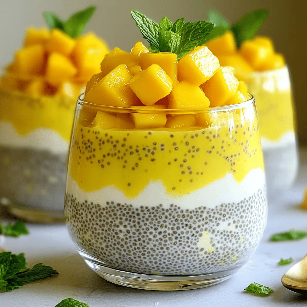 Mango Coconut Chia Pudding Delightful and Healthy Treat