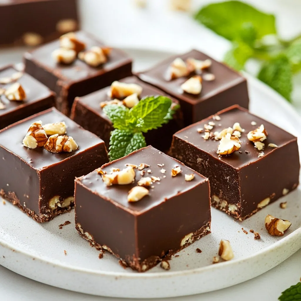 Mint Chocolate Fudge Irresistible Dessert Delight