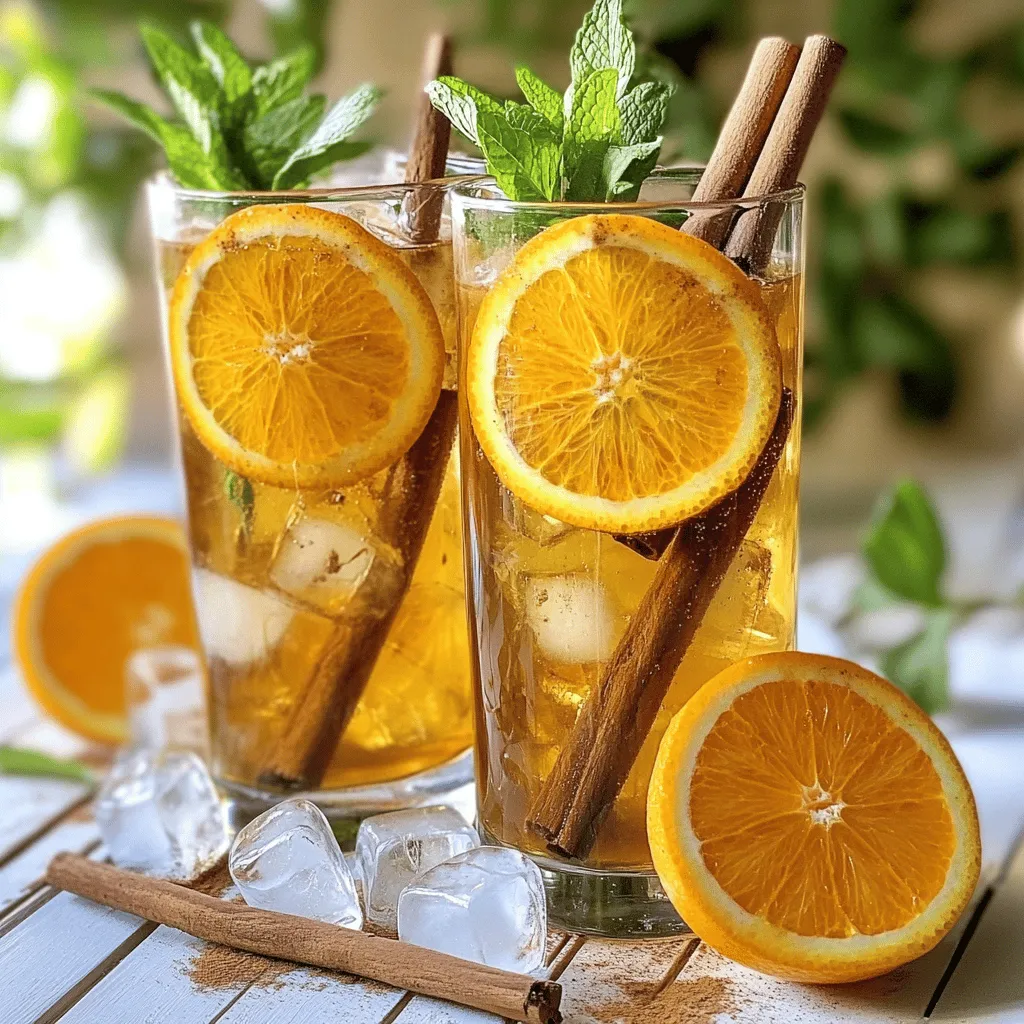 Easy Orange Cinnamon Iced Tea Recipe Refreshing Delight