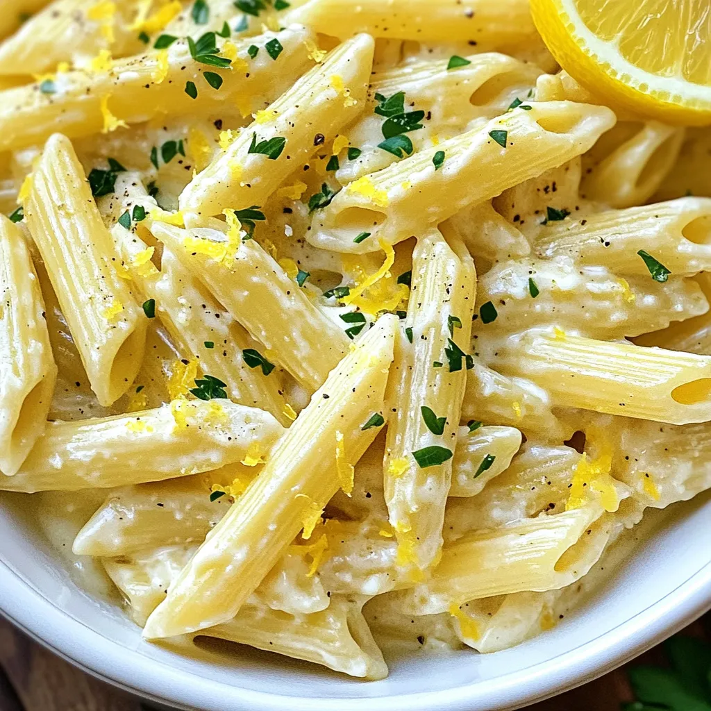 Creamy Lemon Feta Pasta Quick and Flavorful Recipe