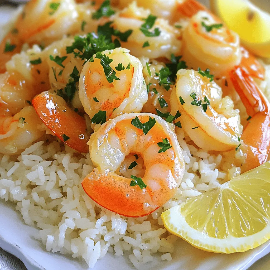 Garlic Butter Shrimp and Rice Tasty Family Dinner