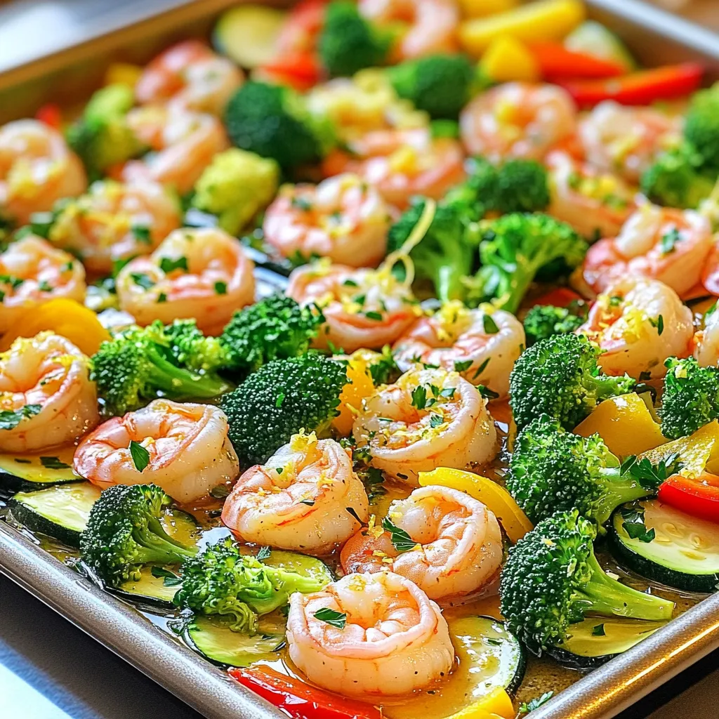 Savory Sheet-Pan Lemon Garlic Shrimp &#038; Veggies Recipe