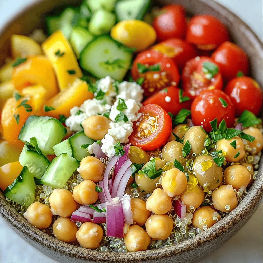 Mediterranean Chickpea Quinoa Bowls Flavorful Meal