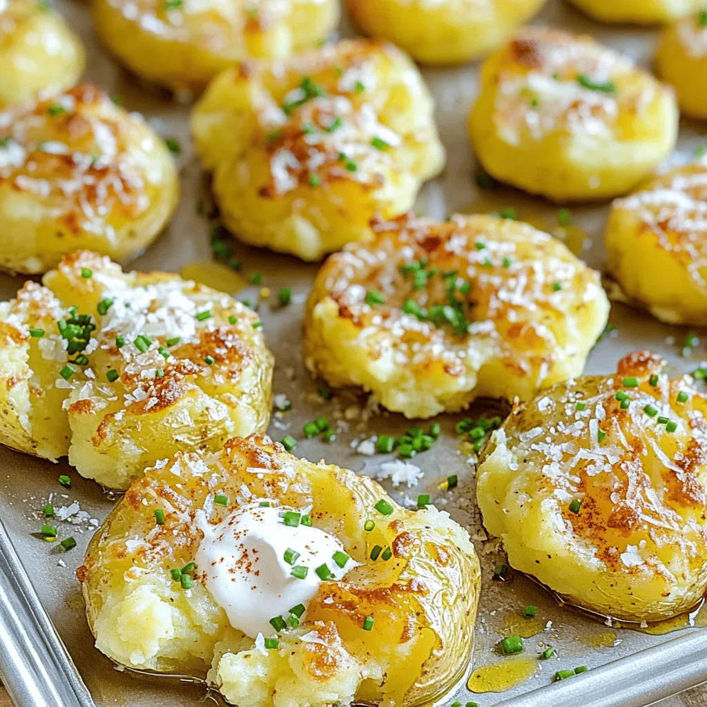 Restaurant Style Smashed Potatoes Simple and Tasty
