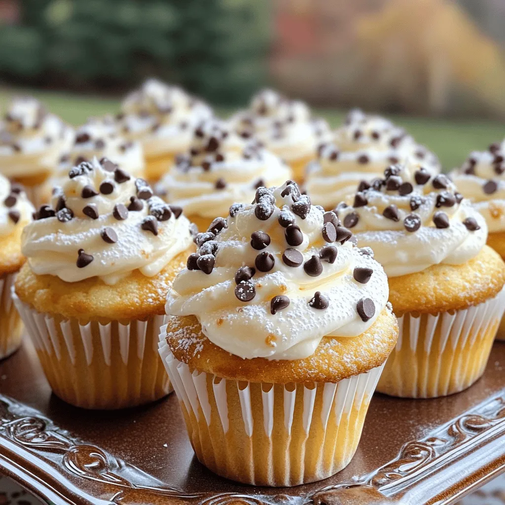 To make the best cannoli cupcakes, you need some key ingredients. This cannoli cupcake recipe uses simple and fresh items that you can find easily.