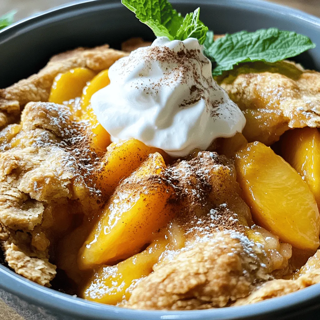 Fresh Peach Cobbler Simple and Delicious Dessert Recipe