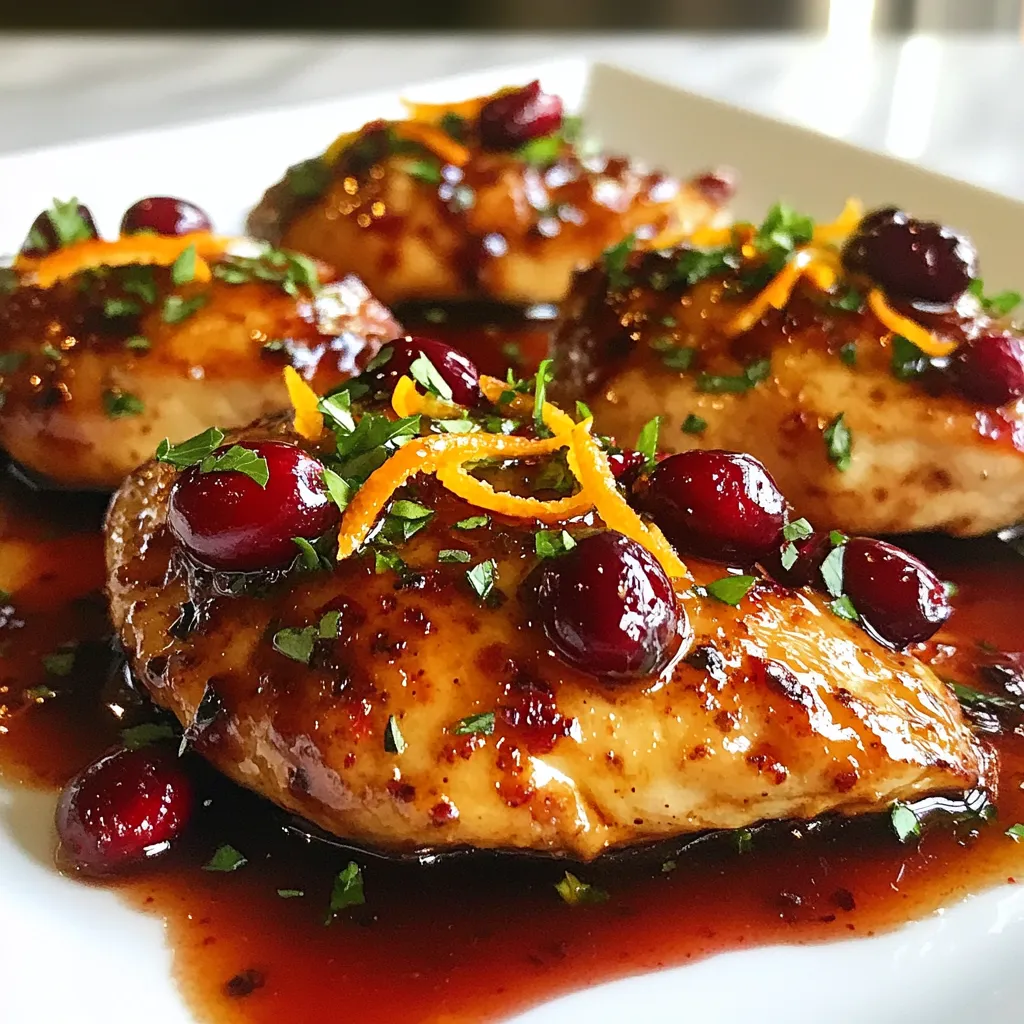 Cranberry Orange Glazed Chicken Savory Flavor Boost