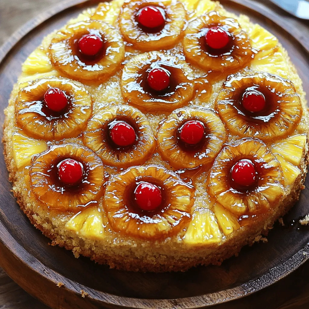 To make a classic pineapple upside-down cake, you need a few key ingredients: