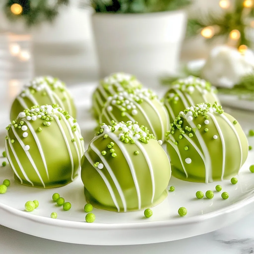 No-Bake Grinch Oreo Truffles Festive and Fun Treats