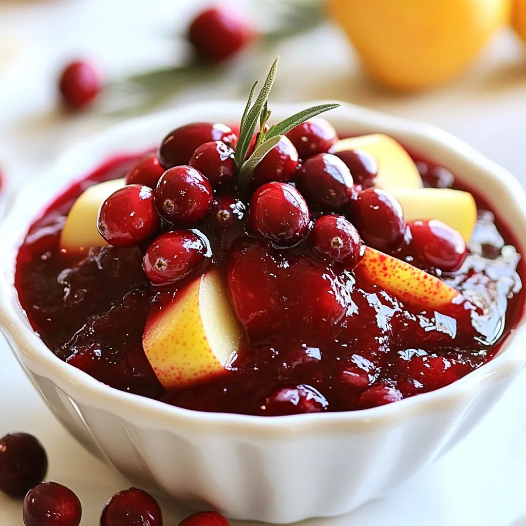 Cranberry Sauce with Apples and Pears Flavor Boost