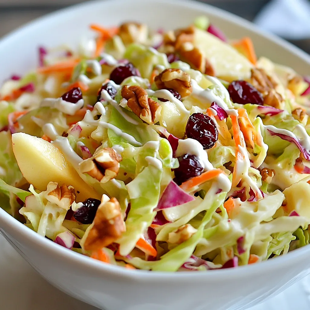 Apple Cranberry Coleslaw Fresh and Healthy Delight