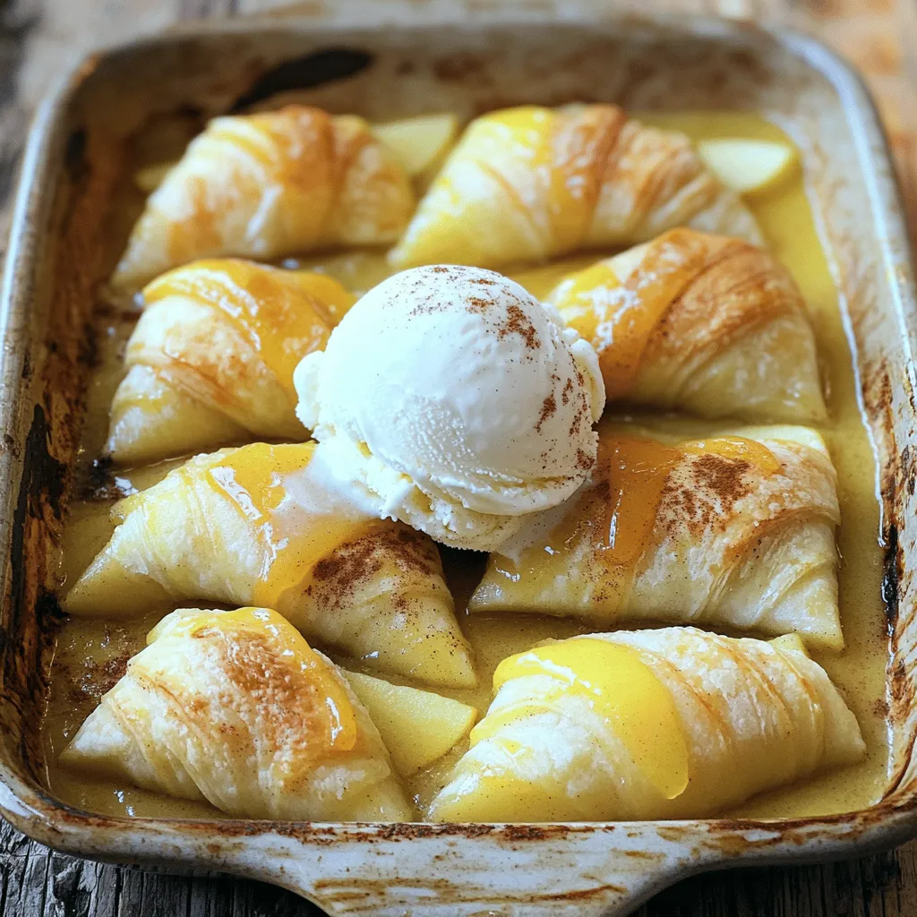 - 2 large apples (e.g., Granny Smith or Honeycrisp) - 1 can (8 oz) refrigerated crescent roll dough