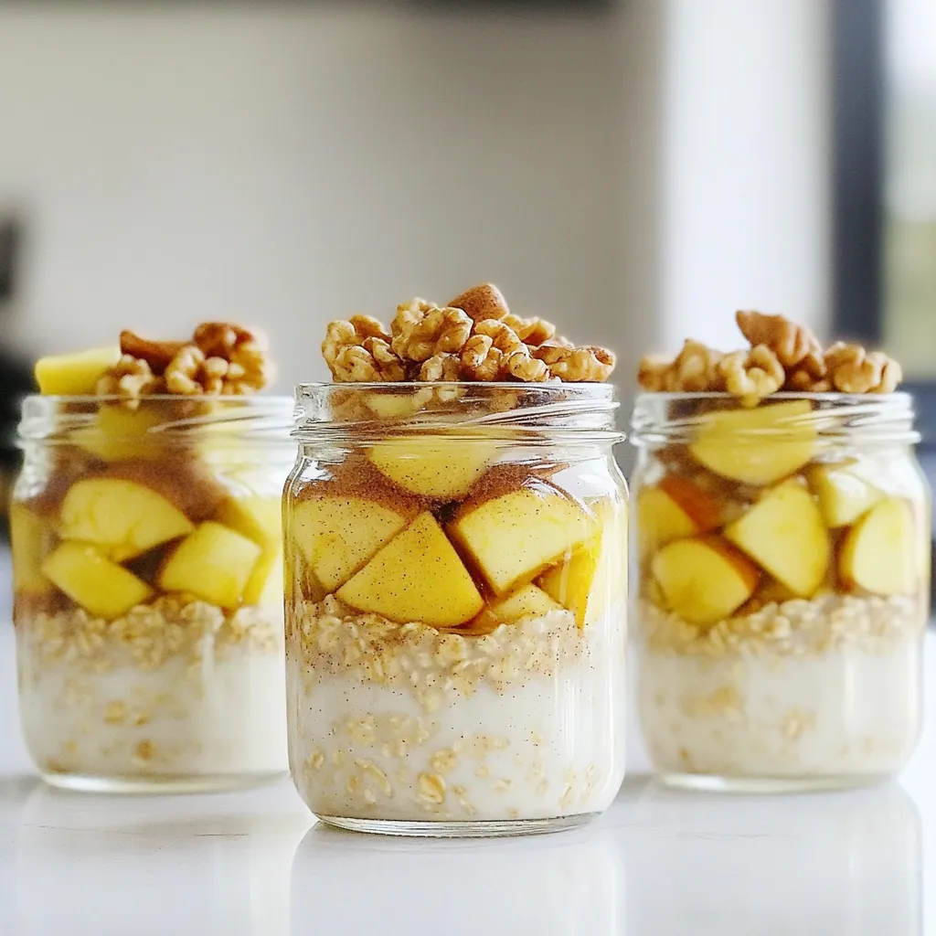 Satisfying Apple Pie Overnight Oats Easy Recipe