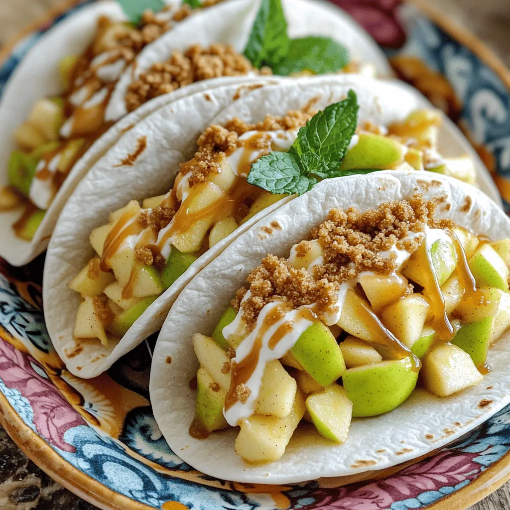 Irresistible Apple Cheesecake Tacos Easy Dessert Recipe