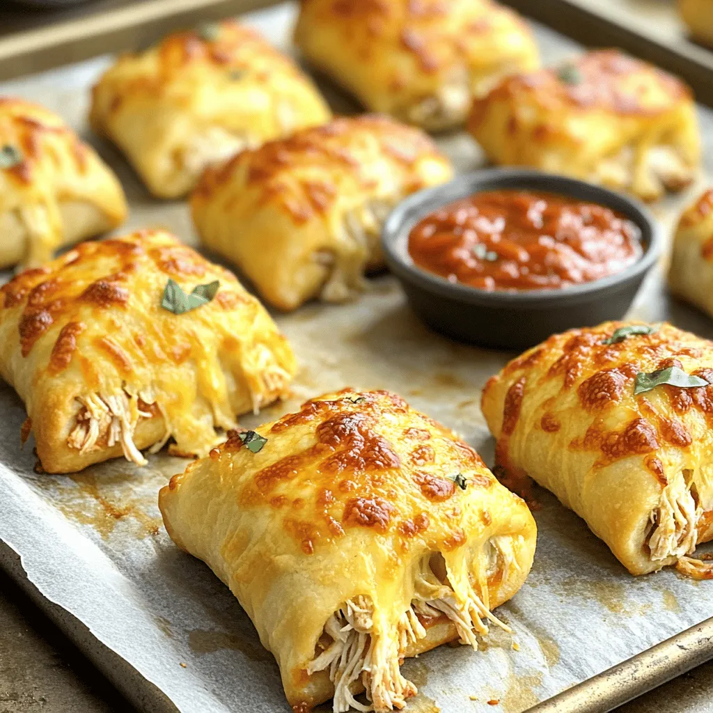 Homemade Chicken Pizza Rolls Tasty and Easy Snack