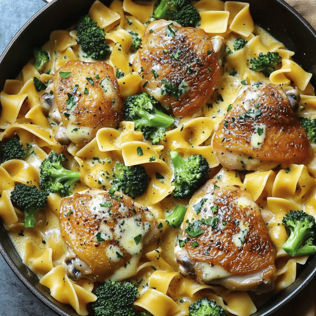 One-Pan Chicken with Buttered Noodles Easy Recipe