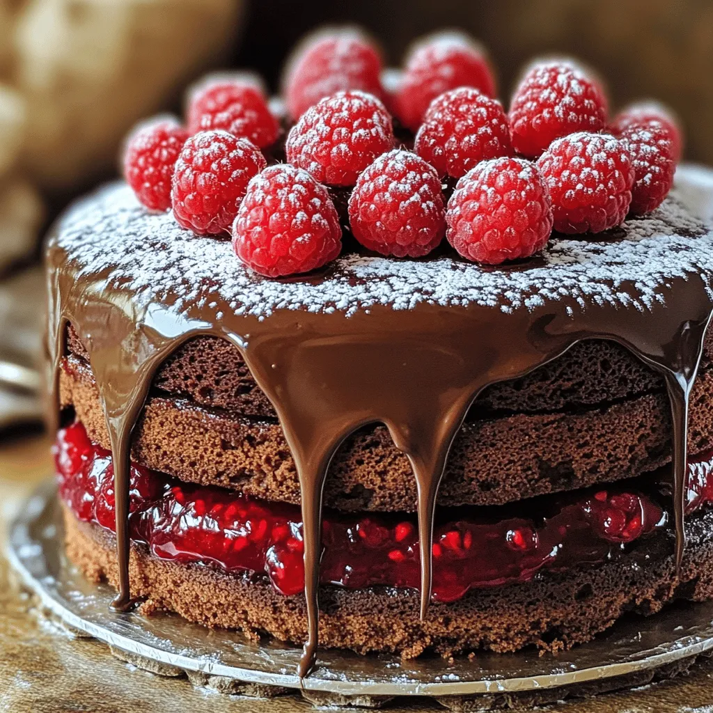 To make a great chocolate raspberry cake, you need a few key ingredients. The most important ones include flour, cocoa powder, and sugar. These give the cake its rich chocolate flavor and texture.