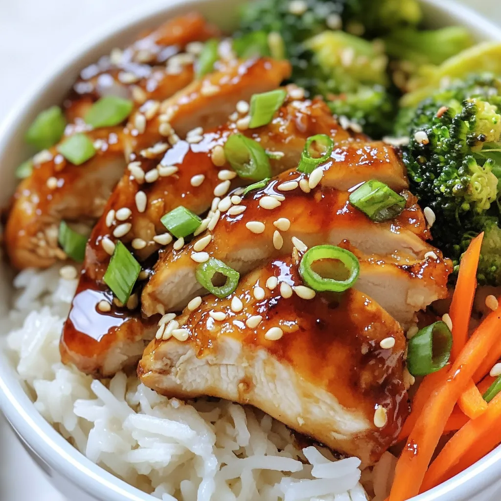Sweet and Sticky Chicken Rice Bowls Easy Flavor Delight