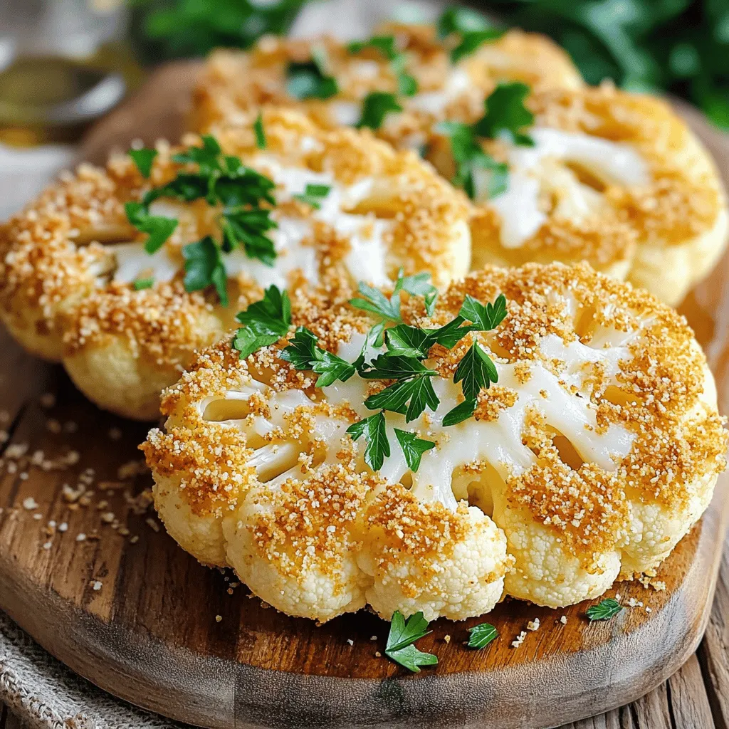 Air Fryer Parmesan Cauliflower Steaks Savory Delight