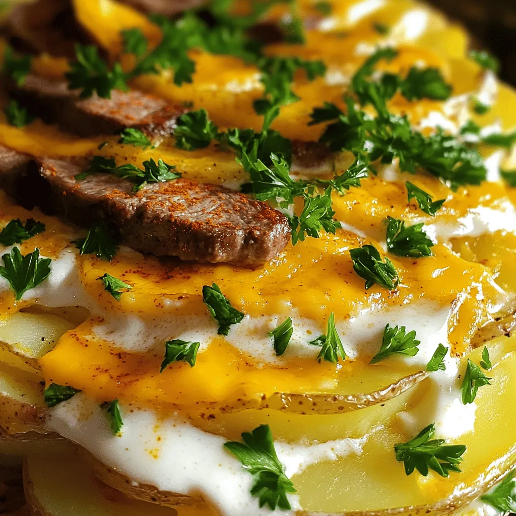 Delicious Scalloped Potatoes with Savory Beef Cutlets