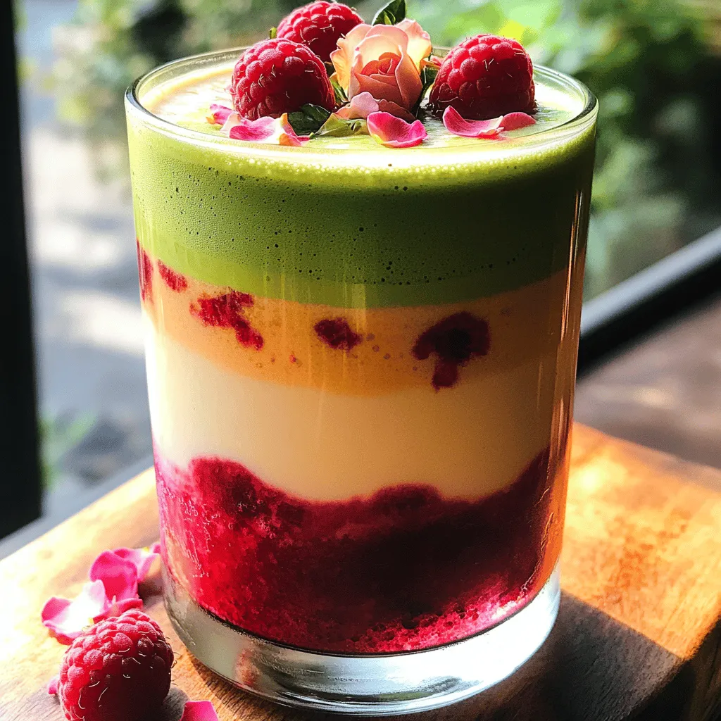 Raspberry Rose Matcha Latte Creamy and Refreshing Blend