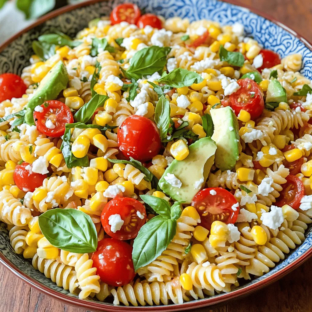 Corn Pasta Salad Fresh and Flavorful Delight