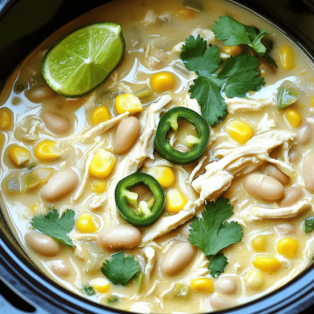 Slow Cooker Creamy White Chicken Chili Simple Recipe