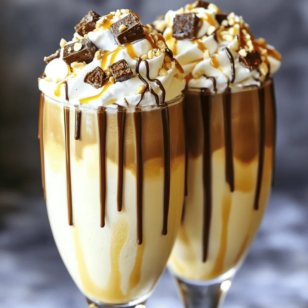 Easy Snickers Milkshake Quick and Creamy Delight