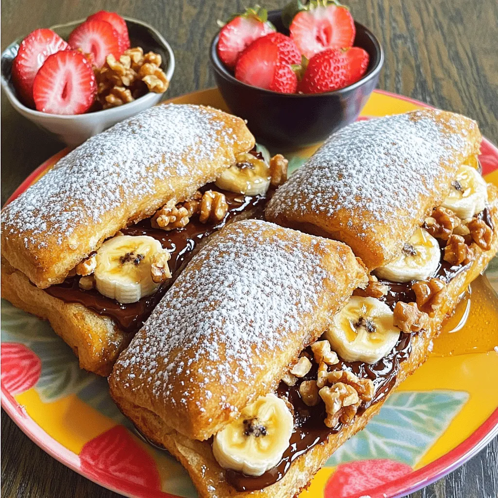 To make a tasty banana Nutella delight, you need a few key ingredients. First, gather two ripe bananas. Their natural sweetness adds a great flavor. Next, grab half a cup of Nutella. This chocolate-hazelnut spread gives the dish its creamy, rich taste.