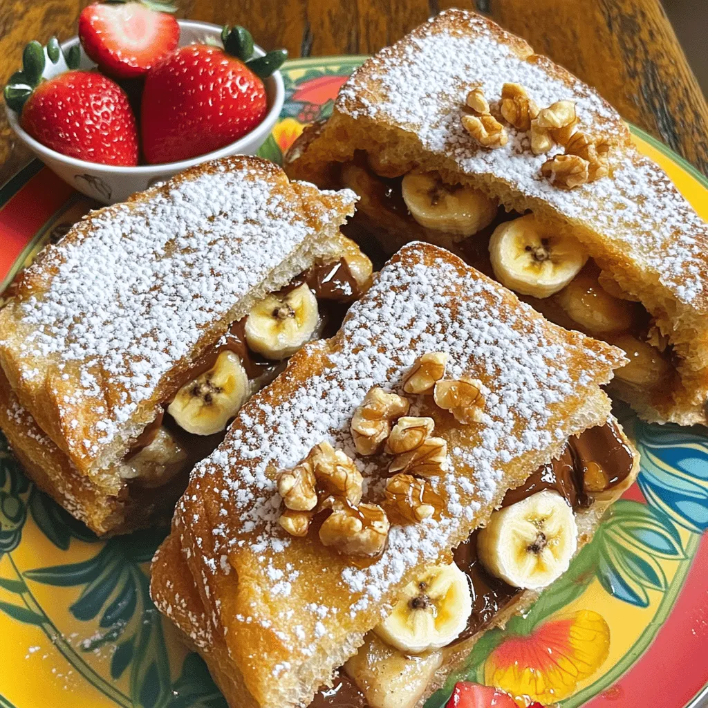 Irresistible Banana Nutella With Strawberry Delight