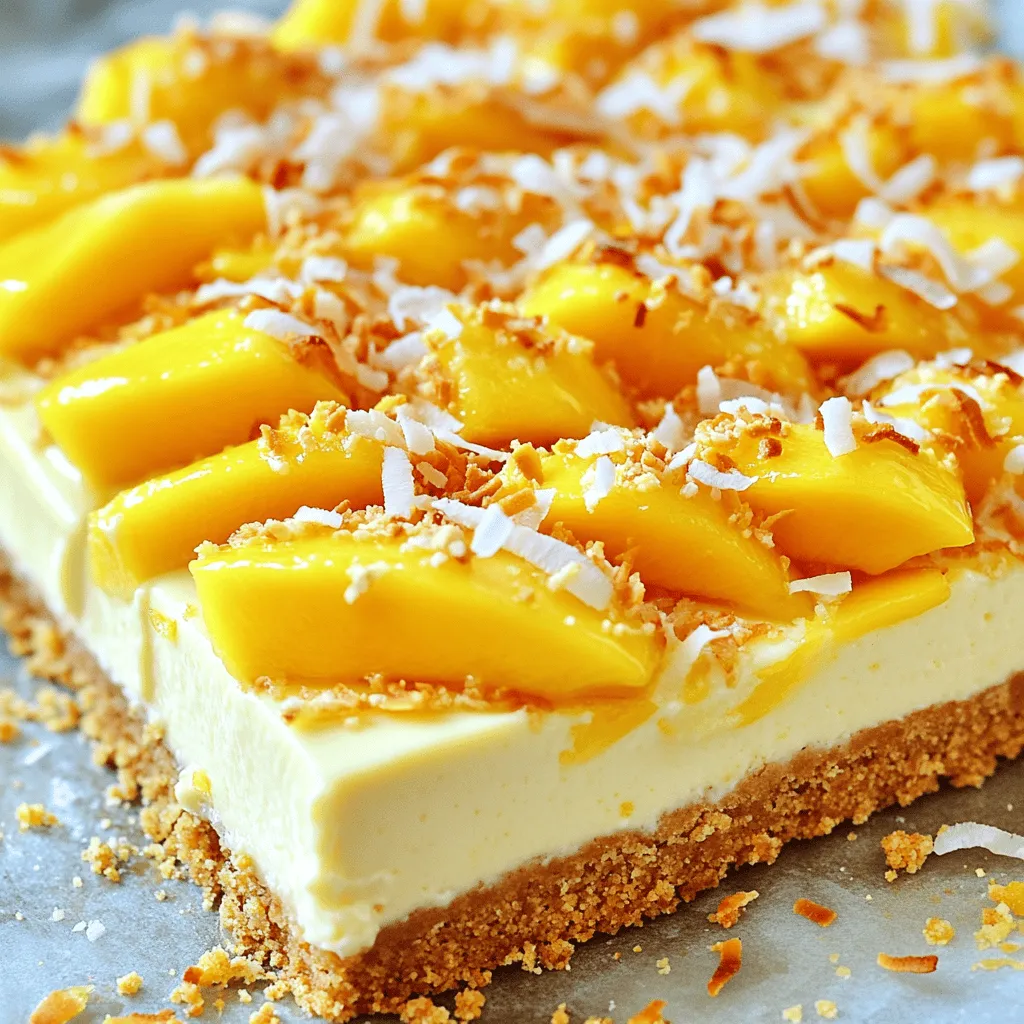 Tropical Mango Cheesecake Bliss Creamy Dessert Delight