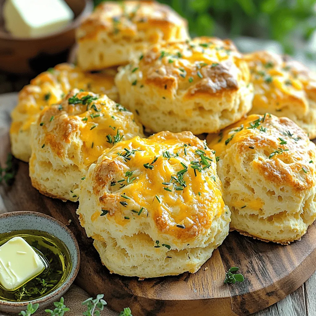 Savory Cheddar Herb Pull-Apart Biscuits Delight