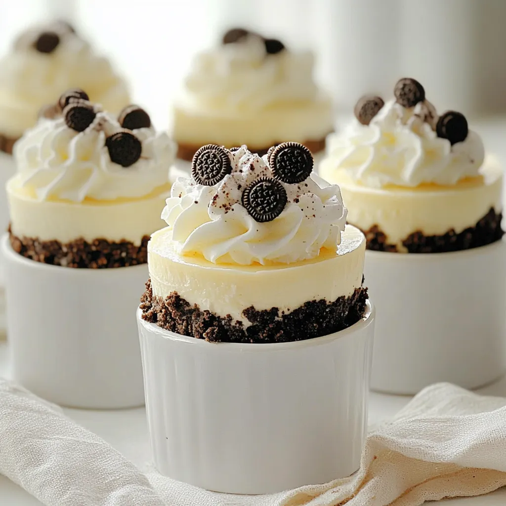 No Bake Oreo Cheesecake Cups Easy and Delicious Treat