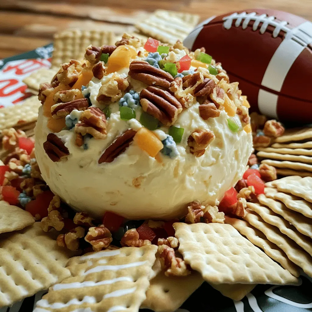 Football Cheese Ball Delight for Game Day Fun