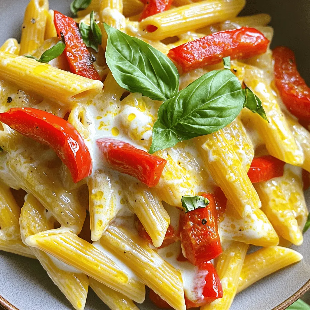 Creamy Roasted Red Pepper Pasta in 20 Minutes Recipe
