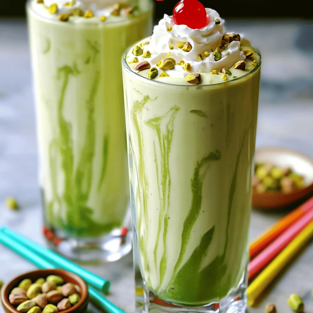 Pistachio Vanilla Cream Shake Delightful and Simple Treat
