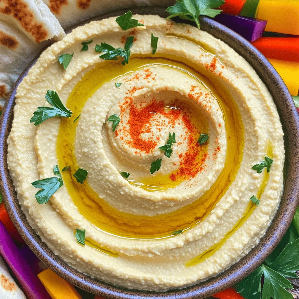 Roasted Garlic Hummus Simple and Healthy Dip Recipe