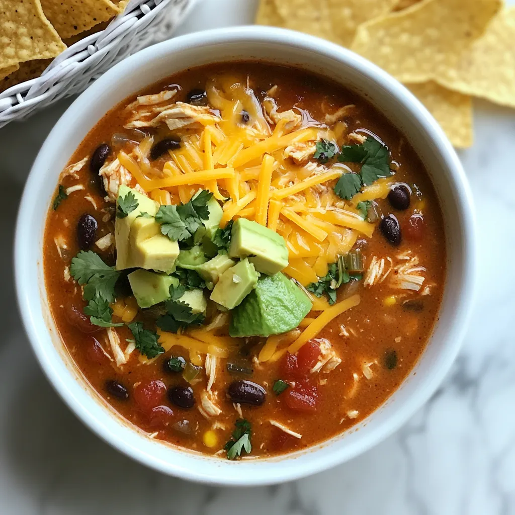 Chicken Enchilada Soup Savory and Comforting Dish