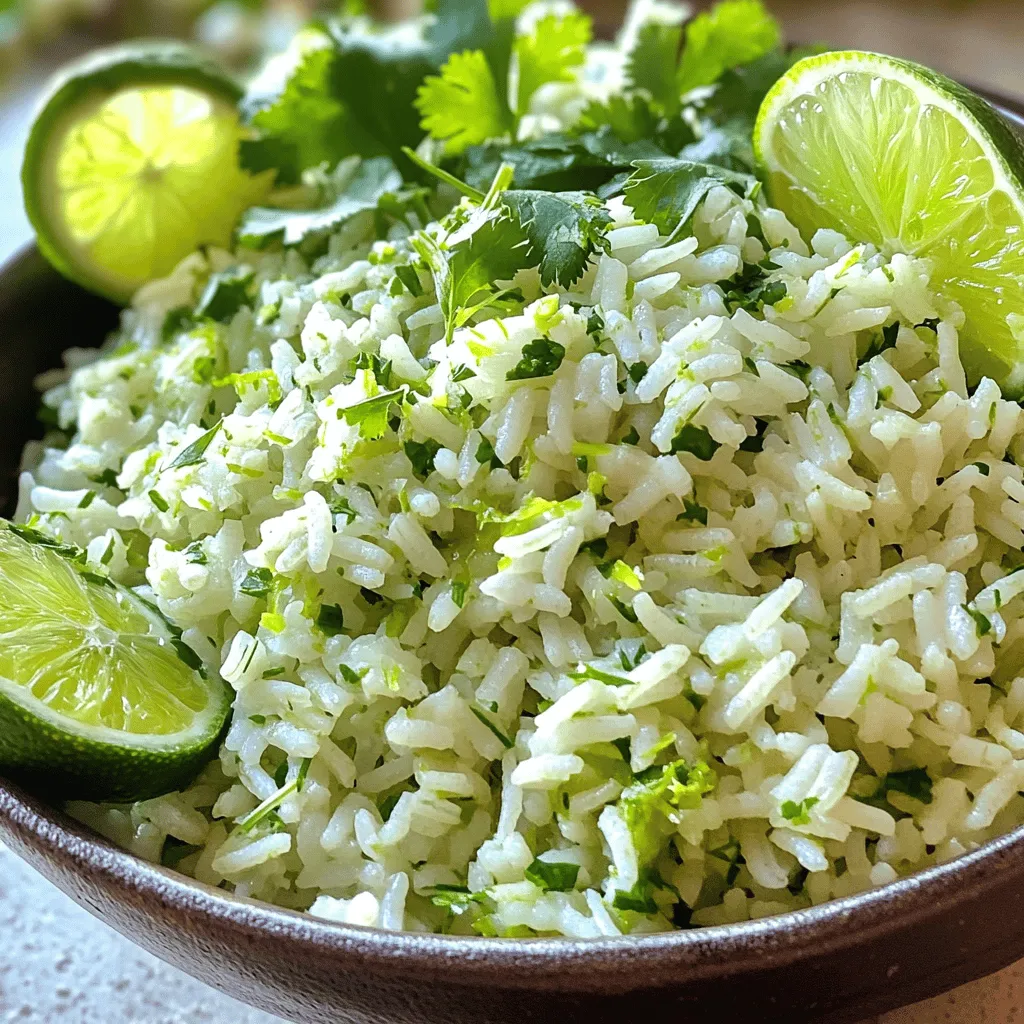 To make the best cilantro lime rice, you need fresh and simple ingredients. The key to great flavor lies in using quality items. Here is what you need: