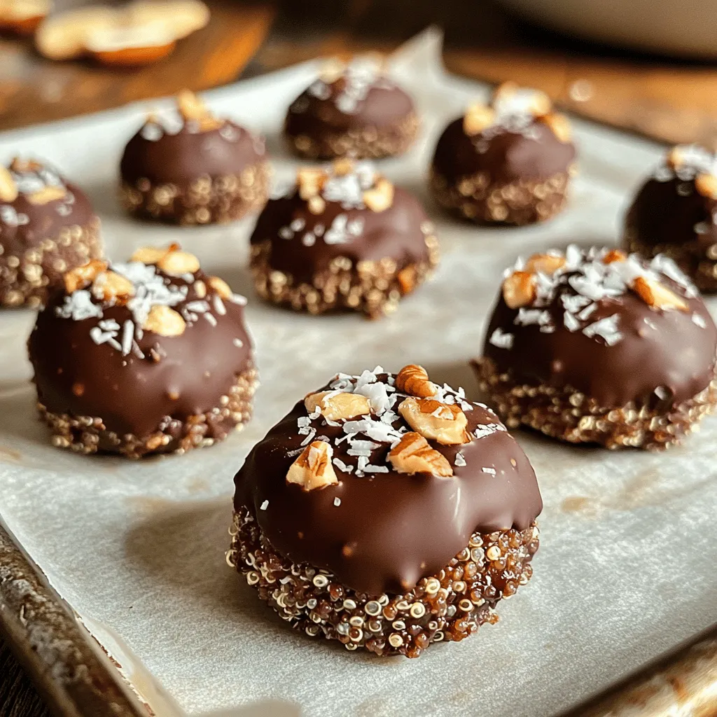 Ingredient Dark Chocolate Quinoa Bites Energizing Snack