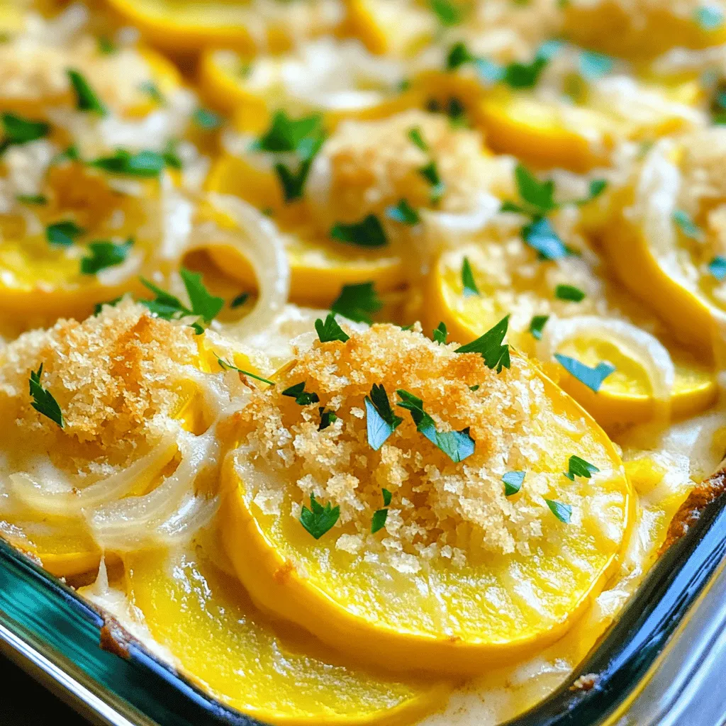 Creamy Southern Squash Casserole Comfort Food Delight