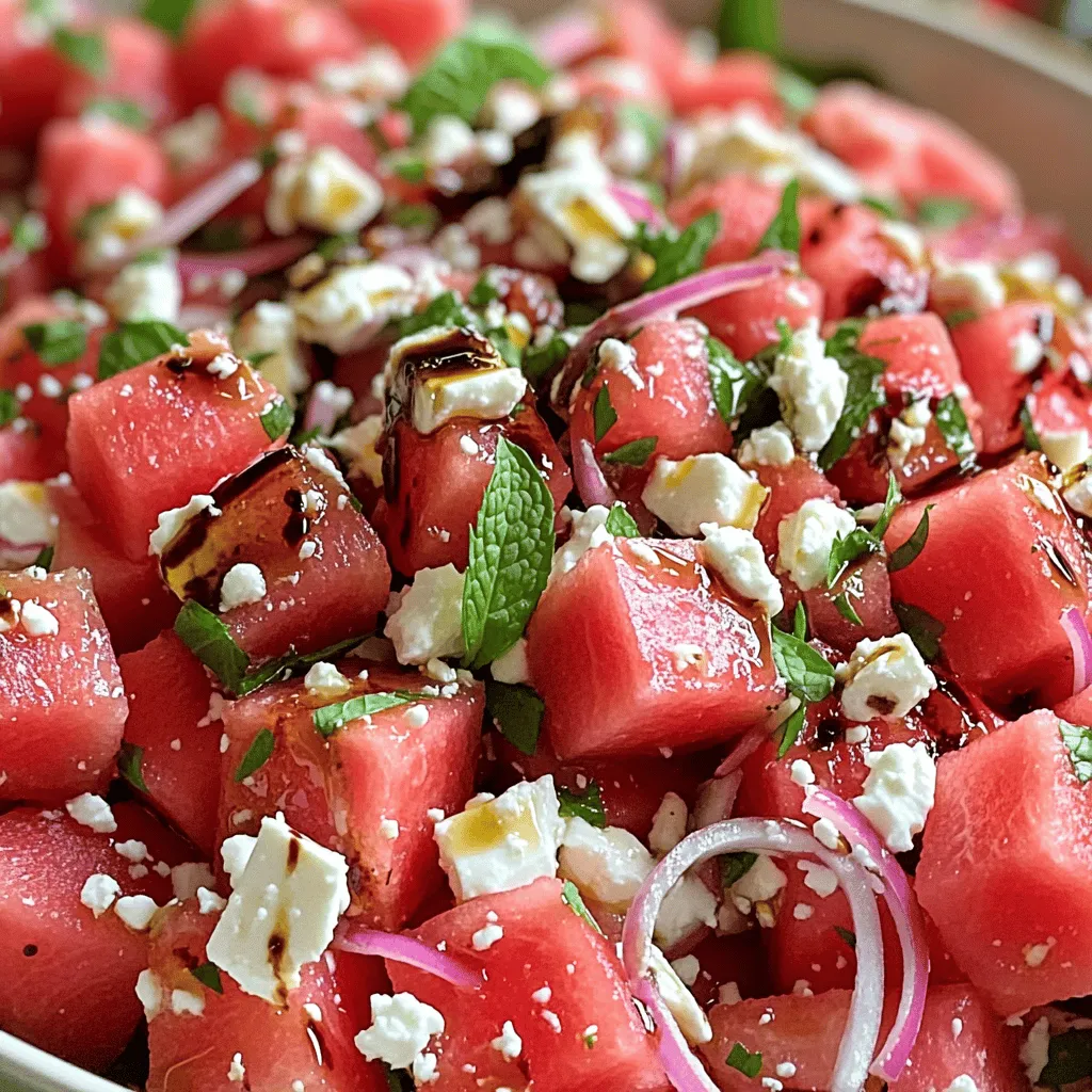 Watermelon Feta Salad Fresh and Flavorful Delight