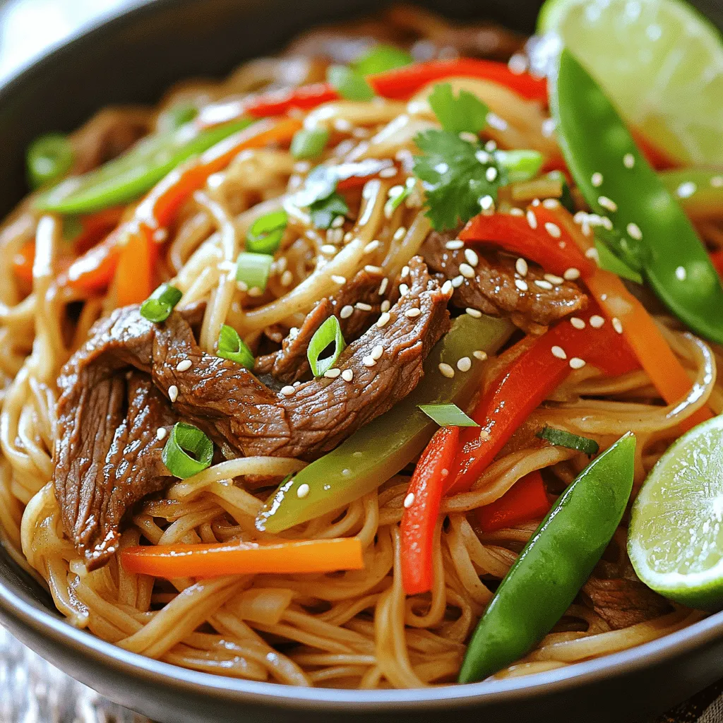 Beef Noodle Stir Fry Tasty and Quick Dinner Idea