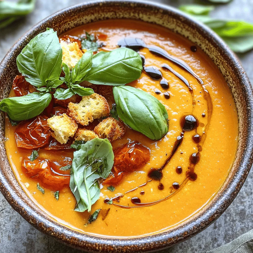 Air Fryer Roasted Tomato Soup Flavorful and Simple Recipe