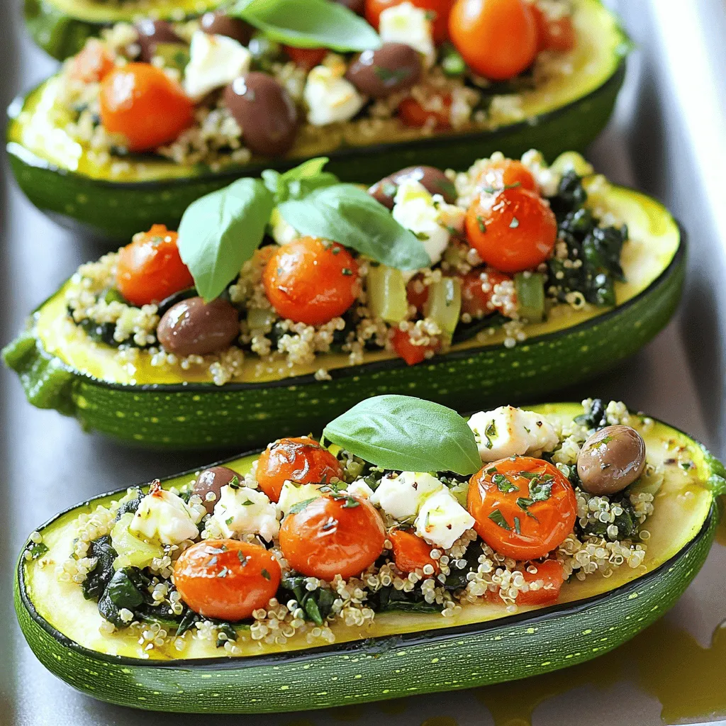 Mediterranean Stuffed Zucchini Flavorful and Simple Dish