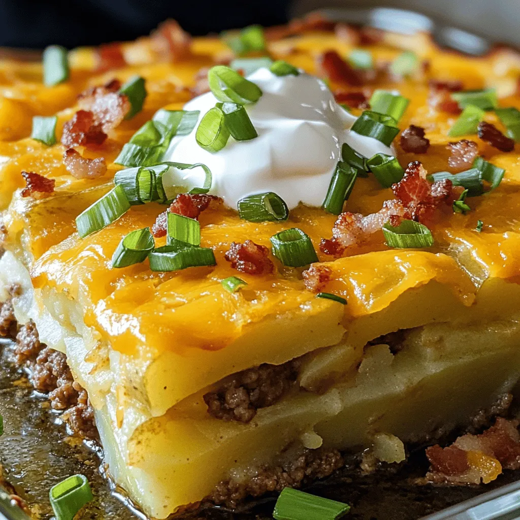 Loaded Potato and Meatloaf Casserole Delightful Meal
