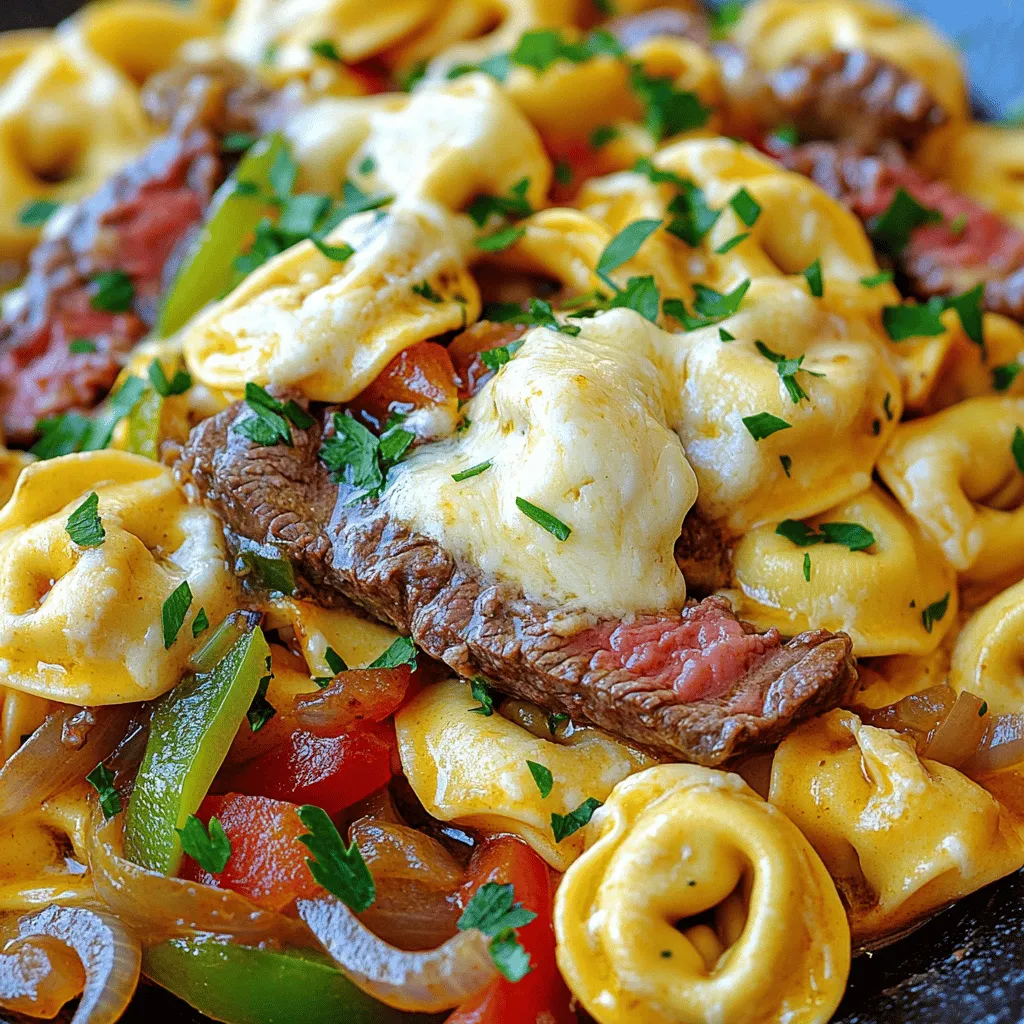 To create your Cheesesteak Tortellini Bliss, you will need the following simple ingredients: