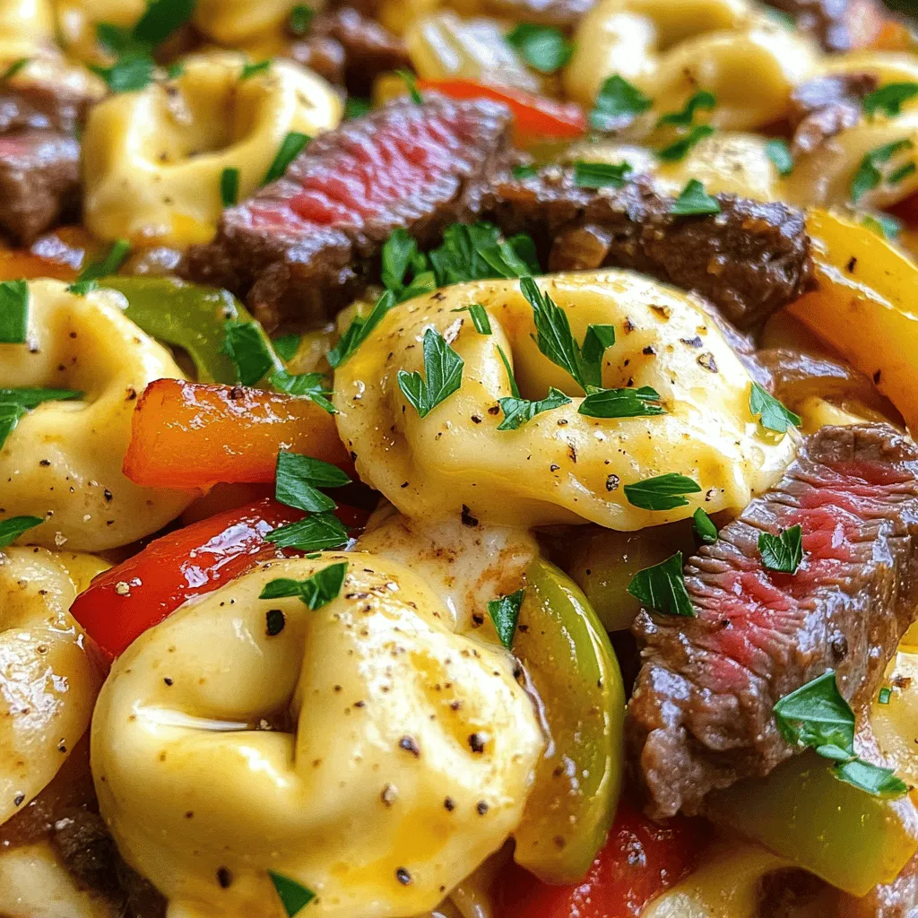 Cheesesteak Tortellini Bliss Flavorful Dinner Delight