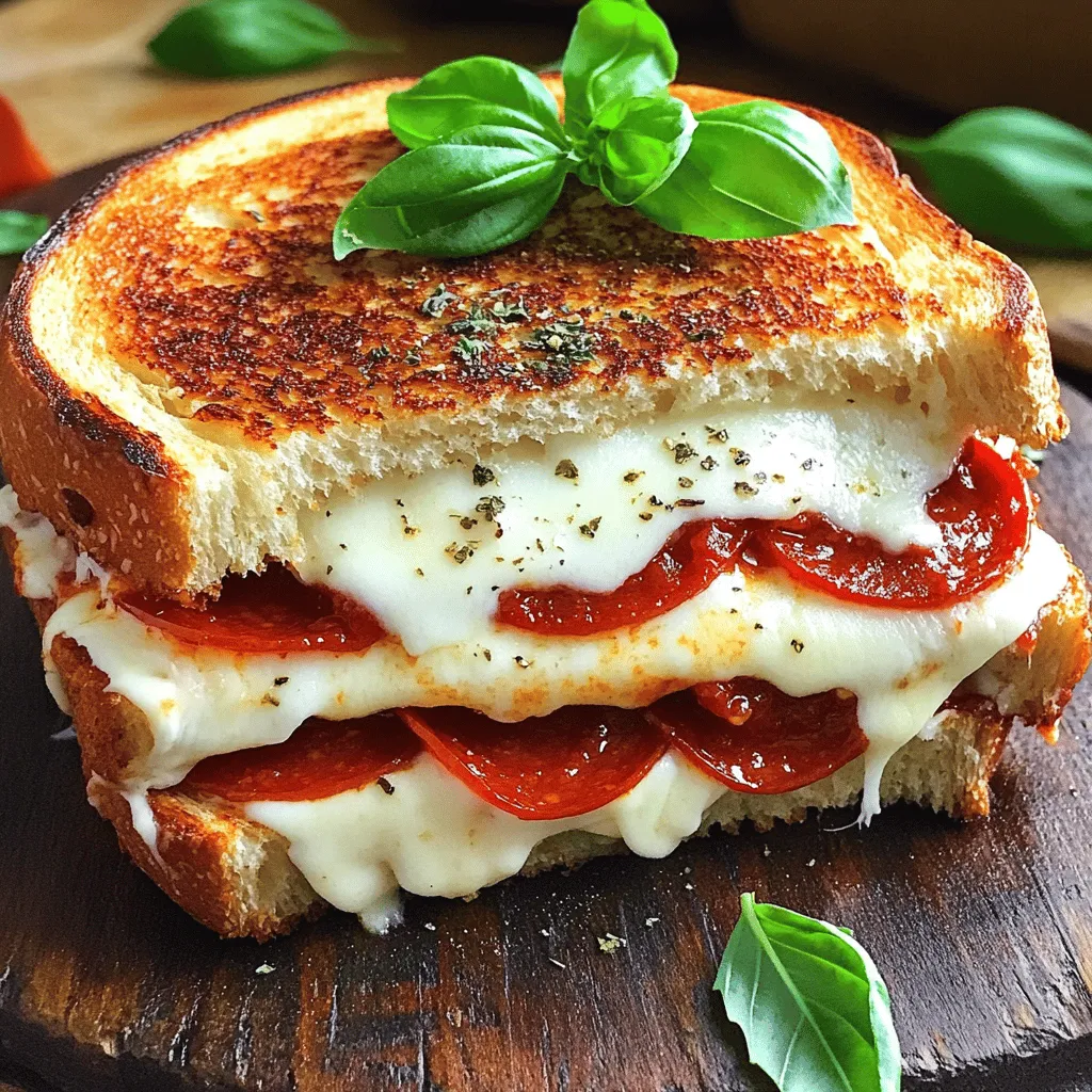 For a great pizza grilled cheese, you need to gather the right ingredients. Here is what you