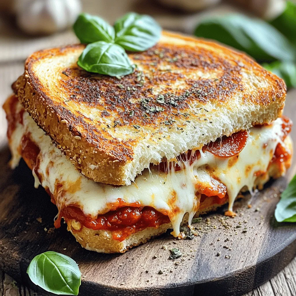 Pizza Grilled Cheese Flavorful and Crispy Delight